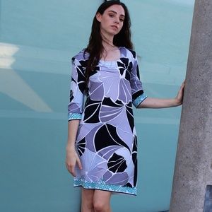 Averardo Bessi Shift Dress 8 US viscose blend knit